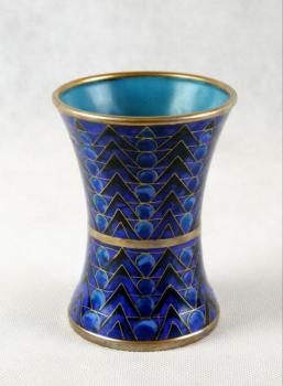 Vase - Emaille, Messing - 1925 Vase - Emaille, Messing - 1925